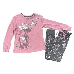 Disney Store Minnie Mouse Organic Cotton Women's Pajama Set‎ XS EUC